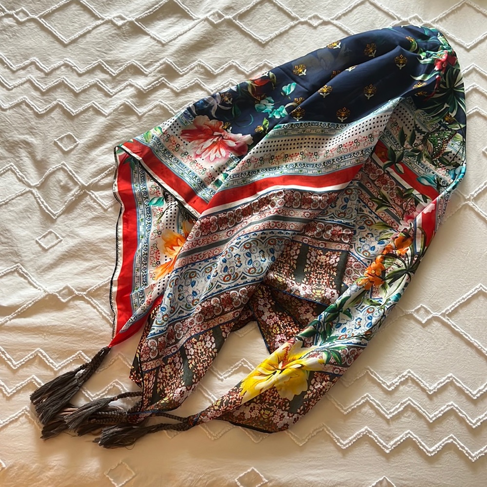 Johnny Was Betzy Silk Scarf